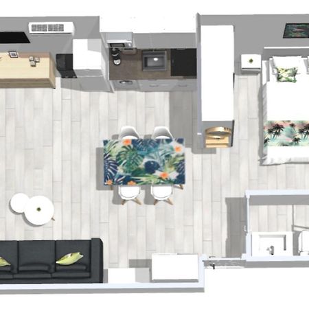 Roses Apartments Tropical Loft Vista Mar Lateral Kültér fotó
